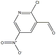 2-Chloro-5-nitro-pyridine-3-carbaldehyde 结构式