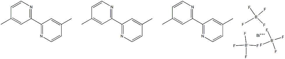 三(4,4'-二甲基-2,2'-联吡啶)二四氟硼酸钌 结构式