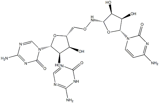 5-AZACYTIDINE 5-氮杂胞嘧啶核苷/阿扎胞苷 结构式