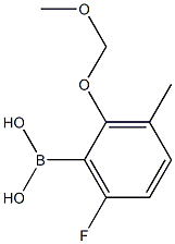 6-氟-2-甲氧基甲氧基-3-甲基苯硼酸 结构式