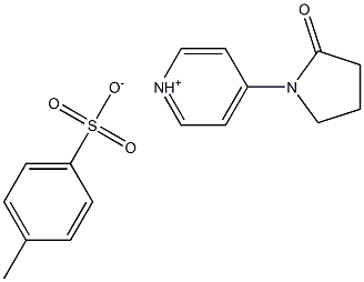 4-(2-oxo-1-pyrrolidinyl)pyridinium 4-methylbenzenesulfonate 结构式