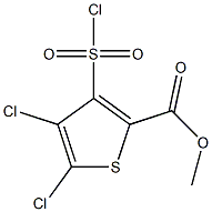 4,5-二氯-3-(氯磺酰基)噻吩-2-羧酸甲酯 结构式