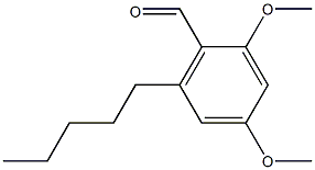 2,4-dimethoxy-6-pentyl-benzaldehyde 结构式