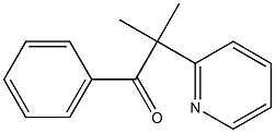 2-methyl-1-phenyl-2-(pyridin-2-yl)propan-1-one 结构式