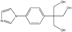 2-(羟甲基)-2-(4-咪唑-1-基苯基)丙烷-1,3-二醇 结构式