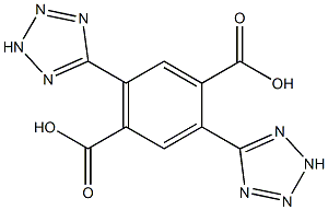 2,5-di(2H-tetrazol-5-yl)terephthalic acid 结构式