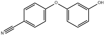 4-(3-羟基苯氧基)苯甲腈 结构式