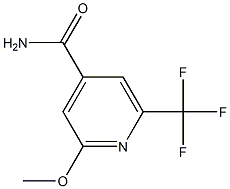 2-甲氧基-6-(三氟甲基)异烟酰胺 结构式