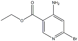 4-氨基-6-溴-吡啶-3-甲酸乙酯 结构式