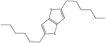 2,5-二(己基)-噻吩并[3,2-B]噻吩 结构式