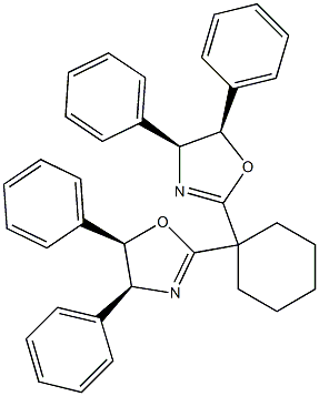 (4S,4'S,5R,5'R)-2,2'-Cyclohexylidenebis[4,5-dihydro-4,5-diphenyloxazole], 98%, (99% ee) 结构式