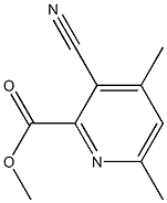 METHYL 3-CYANO-4,6-DIMETHYLPICOLINATE 结构式