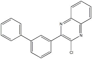 2-氯-3-(3-联苯基)喹喔啉 结构式