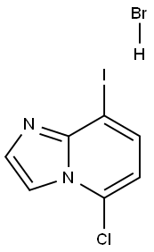 5-Chloro-8-iodoimidazo[1,2-a]pyridine HBr 结构式