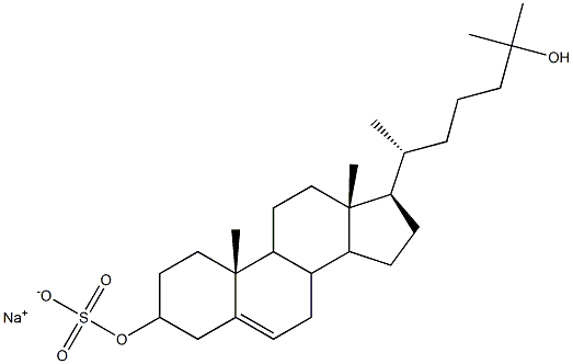 25-Hydroxy-cholesterol 3-Sulfate Ester Sodium Salt 结构式