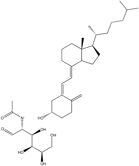 Vitamin D3 N-acetylglucosaminide 结构式