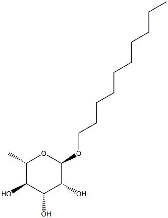 Decyl a-L-rhamnopyranoside 结构式