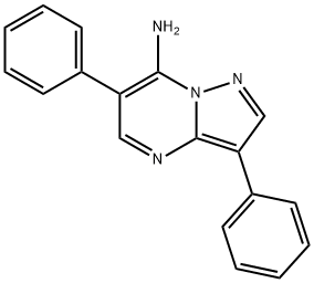 3,6-Diphenylpyrazolo[1,5-a]pyrimidin-7-amine 结构式