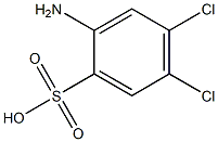 2-氨基-4,5-二氯苯磺酸 结构式
