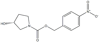 (3R)-3-Hydroxy-1-(4-nitrobenzyloxycarbonyl)pyrrolidine 结构式