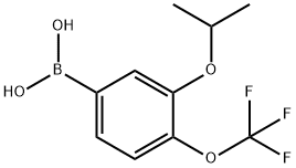 3-Isopropoxy-4-(trifluoromethoxy)phenylboronic acid 结构式