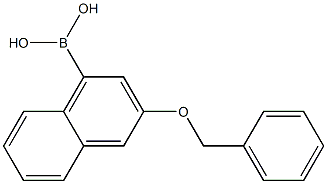 3-(苄氧基)-1-萘硼酸 结构式