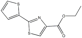 2-噻吩基-4-噻唑甲酸乙酯 结构式