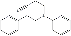 N-氰乙基-N-苯乙基苯胺 结构式