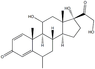 6-甲基泼尼松龙 结构式