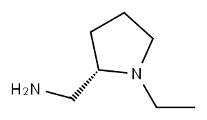 (S)-2-氨甲基-N-乙基吡咯烷 结构式