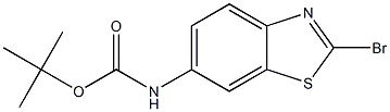 (2-Bromo-benzothiazol-6-yl)-carbamic acid tert-butyl ester 结构式