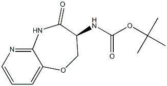 tert-butyl (S)-(4-oxo-2,3,4,5-tetrahydropyrido[3,2-b][1,4]oxazepin-3-yl)carbamate 结构式