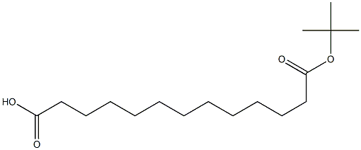 十三烷二酸单叔丁酯 结构式