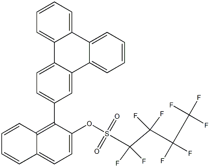 1-(triphenylen-2-yl)naphthalen-2-yl 1,1,2,2,3,3,4,4,4-nonafluorobutane-1-sulfonate 结构式