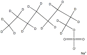 辛基硫酸钠-D17 结构式