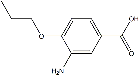 3-氨基-4-丙氧基苯甲酸 结构式