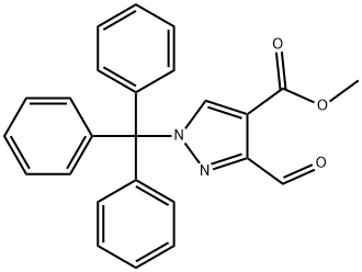 methyl 3-formyl-1-trityl-1H-pyrazole-4-carboxylate 结构式