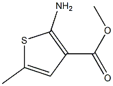2-氨基-5-甲基噻吩-3-羧酸甲酯 结构式