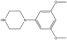 1-(3,5-二甲氧基苯基)哌嗪 结构式