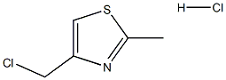 4-氯甲基-2-甲基-1,3-噻唑盐酸盐 结构式