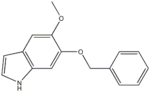 6-BENZYLOXY-5-METHOXYINDOLE 结构式