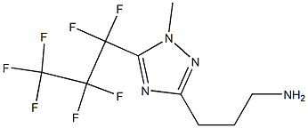 (5-HEPTAFLUOROPROPYL-1-METHYL-1H-[1,2,4]TRIAZOL-3-YL)-PROPYL-AMINE 结构式