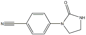 4-(2-OXO-1-IMIDAZOLIDINYL)BENZENECARBONITRILE 结构式