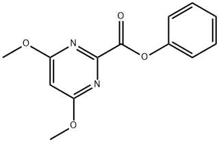 2-Pyrimidinecarboxylic acid, 4,6-dimethoxy-, phenyl ester 结构式