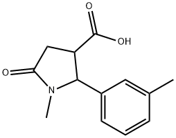 1-Methyl-5-oxo-2-(m-tolyl)pyrrolidine-3-carboxylicacid