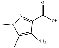 4-氨基-1,5-二甲基-1H-吡唑-3-羧酸 结构式