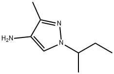 1-(仲丁基)-3-甲基-1H-吡唑-4-胺 结构式