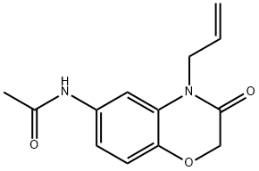 Acetamide,  N-[3,4-dihydro-3-oxo-4-(2-propen-1-yl)-2H-1,4-benzoxazin-6-yl]- 结构式