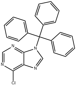 9H-Purine, 6-chloro-9-(triphenylmethyl)- 结构式