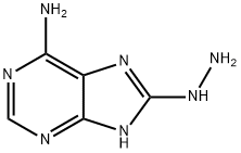 9H-Purin-6-amine,  8-hydrazinyl- 结构式